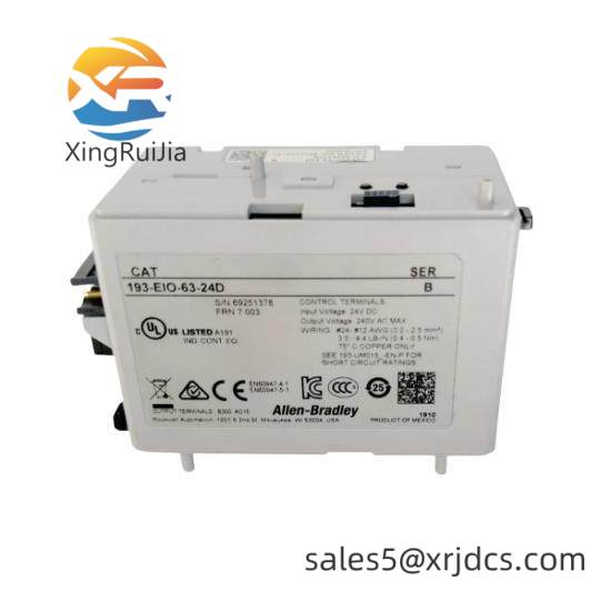 193-EIO-63-24D  193EIO6324D I/O Overload Control Module Relay