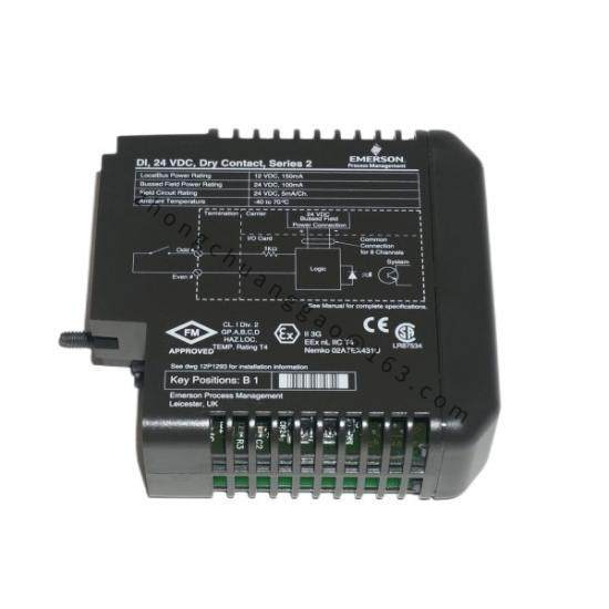 EMERSON KJ3201X1-BA1 12P253X52 Discrete Input Card