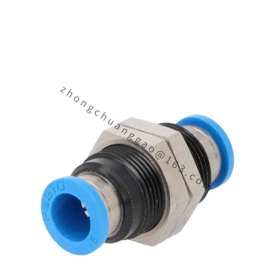 FESTO QSS-8 153159  Push-In Bulkhead Connector 8mm NOP