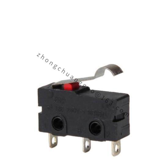 JIAOU KW12-F  Micro Switches 3 Pins Bent Lever Micro Switch