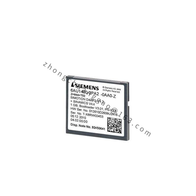 SIEMENS 6AU1400-2PA02-0AA0 1 GB Compact Flash Card