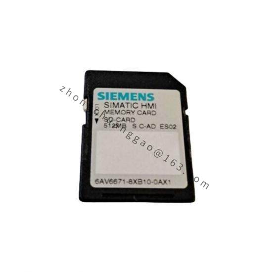 Siemens 6AV6 671-8XB10-0AX1 SIMATIC SD memory card