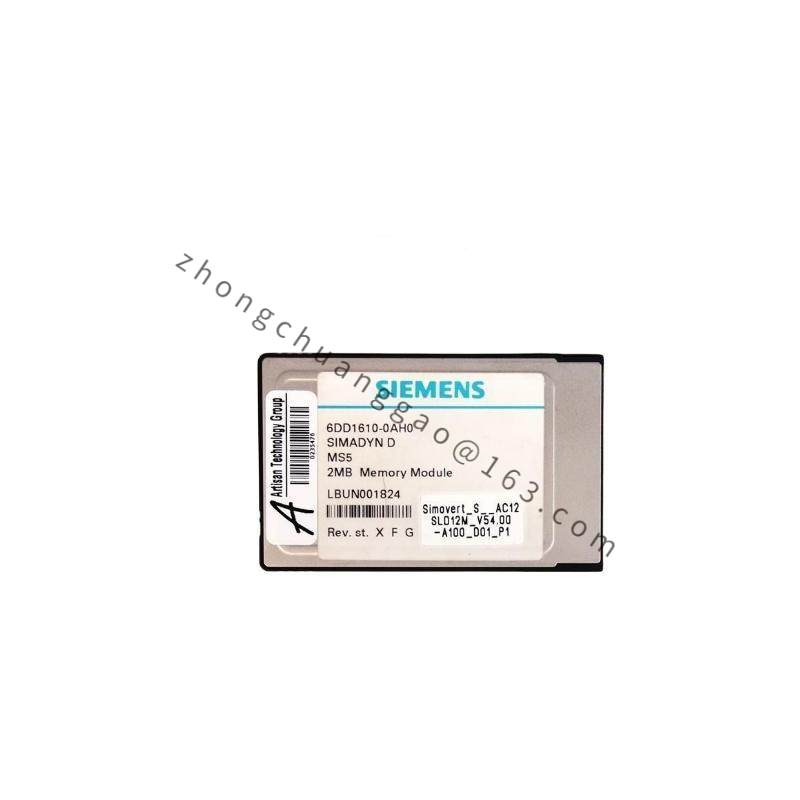 SIEMENS 6DD1610-0AH0 SIMADYN D Memory Submodule